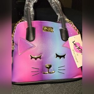 Betsey Johnson Ombre Cat Purse